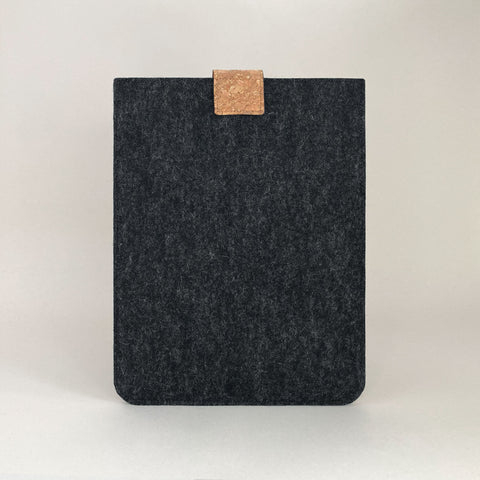 Kuori MacBook Air M2 13,6" | magnettilukolla ja ylimääräisellä taskulla | antrasiitti - muodot | Malli "HAKA"