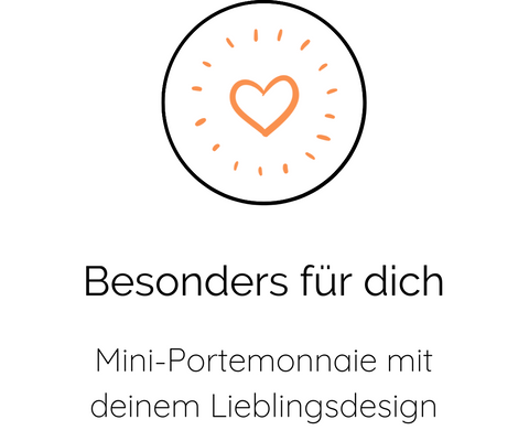 Besonders für dich | Mini-Portemonnaie mit deinem Lieblingsdesign