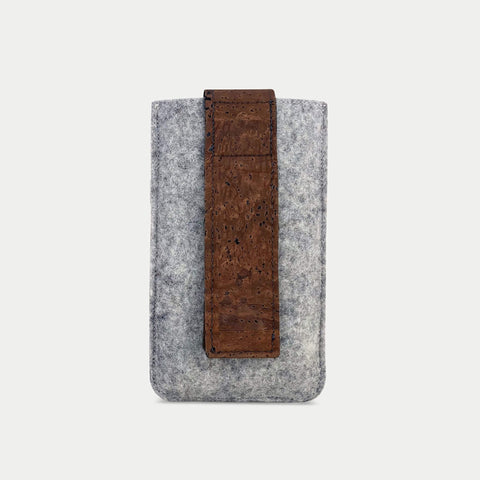 Kätevä vyölaukku Fairphone 3:lle | magneettisulkimella ja korttitaskulla | vaaleanharmaa | malli CLIP