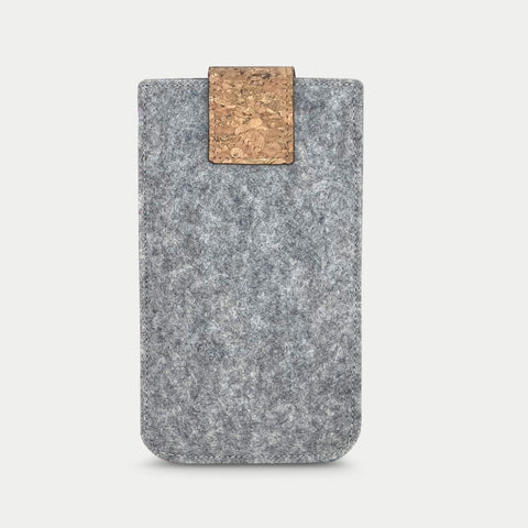Puhelinkotelo iPhone 14:lle | magneettisulkimella ja erillisellä taskulla | vaaleanharmaa - Colorful | malli HAKA