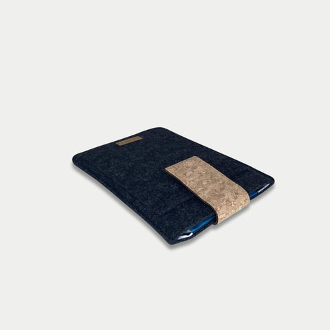 Kotelo PocketBook Basic Lux 3:lle | magneettisulkimella ja ylimääräisellä taskulla | antrasiitti - Shapes | malli "HAKA"