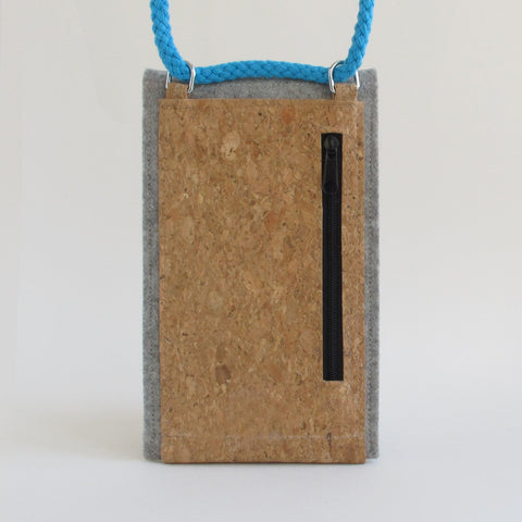 Olkalaukku Terracube 2e:lle | valmistettu huovasta ja luomupuuvillasta | vaaleanharmaa - muodot | Malli KEDJA