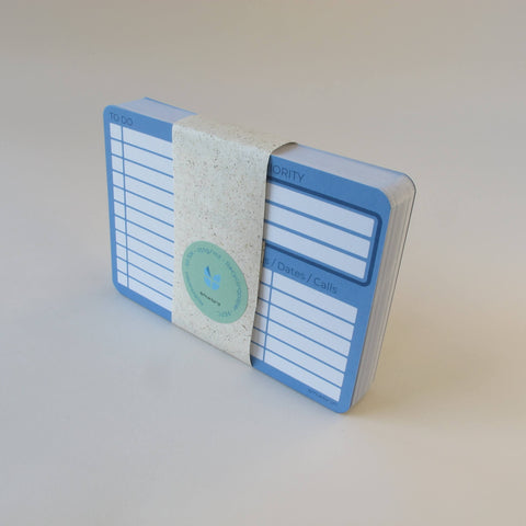 Muistikortit "ToDo" | 50 täyttöpakkaus valmistettu kierrätyspaperista