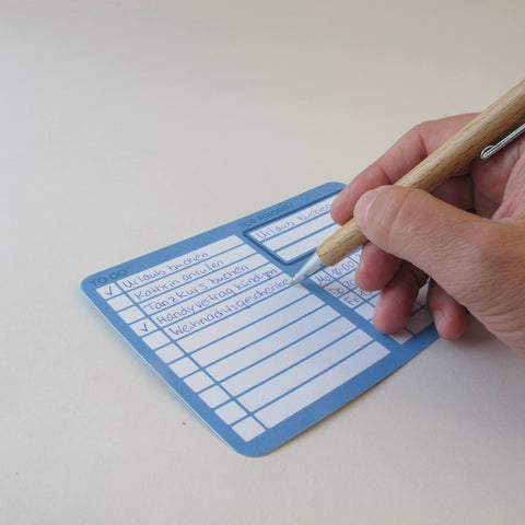 Muistikortit "ToDo" | 50 täyttöpakkaus valmistettu kierrätyspaperista