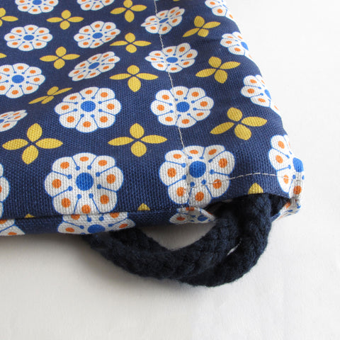 Liikuntalaukku, reppu | valmistettu puuvillasta ja korkista | Kukinta