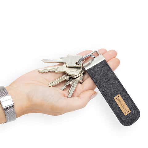 Huopainen avaimenperä | antrasiitti