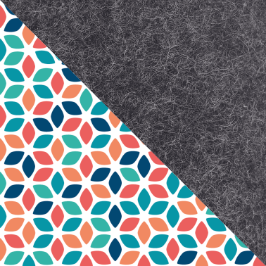 Matkapuhelinkotelo Xiaomi Poco X4 GT:lle | valmistettu huovasta ja luomupuuvillasta | antrasiitti - värikäs | Malli "LET"