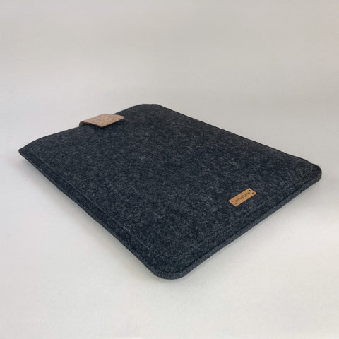Kotelo Asus Zenbook 14:lle | magnettilukolla ja ylimääräisellä taskulla  | antrasiitti - muodot | Malli "HAKA"