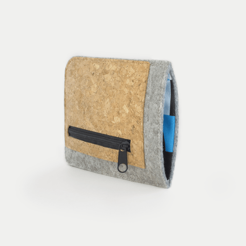 Puhelinkotelo korttitaskulla Google Pixel Foldille | vaaleanharmaa - shapes | Malli "ZIP"