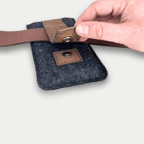 Kännykkävyölaukku Samsung Galaxy S25 Ultra -puhelimelle | magneettisuljenta ja korttitasku | antrasiitti | malli CLIP