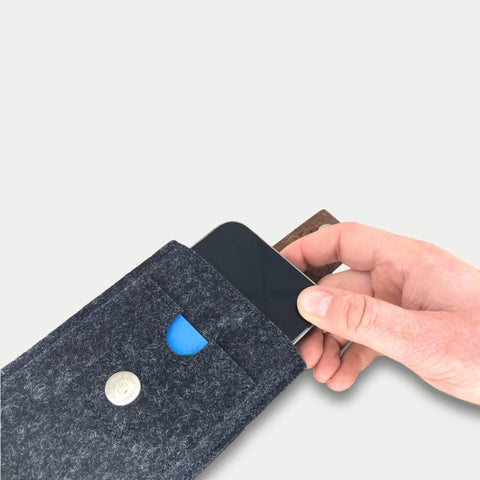 Kännykkävyölaukku Samsung Galaxy S25 Ultra -puhelimelle | magneettisuljenta ja korttitasku | antrasiitti | malli CLIP