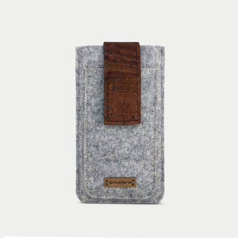 Kätevä vyölaukku iPhone 11 Pro:lle | magneettisulkimella ja korttitaskulla | vaaleanharmaa | malli CLIP