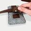 CLIP Gürteltasche für Motorola Edge 60 fusion in hellgrau mit magnetischem Verschluss und Gürtelbefestigung.