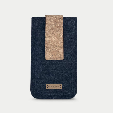 Puhelinkotelo Samsung Galaxy A71:lle | magneettisulkimella ja erillisellä taskulla | antrasiitti - Bloom | Malli HAKA