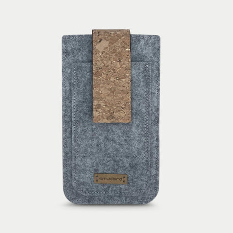 Puhelinkotelo Samsung Galaxy S21:lle | magneettisulkimella ja erillisellä taskulla | vaaleanharmaa - Shapes | malli HAKA