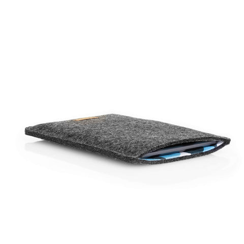 Kotelo PocketBook Verse Pro Color | huovasta ja luomupuuvillasta | antrasiitti - muodot | Malli "LET"