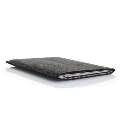 Kotelo Asus VivoBook S 16 Flipille | valmistettu huovasta ja luomupuuvillasta | antrasiitti - Bloom | Malli "LET"