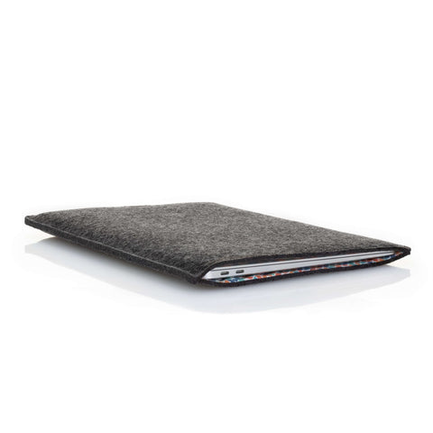 Kotelo Asus VivoBook S 16 Flipille | valmistettu huovasta ja luomupuuvillasta | antrasiitti - värikäs | Malli "LET"