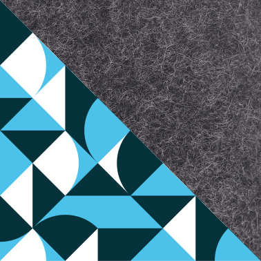 Puhelinkotelo korttitaskulla Samsung Galaxy A35:lle | antrasiitti - shapes | Malli "ZIP"