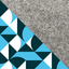 Olkalaukku Google Pixel Foldille | huovasta ja luomupuuvillasta | vaaleanharmaa - shapes | malli KEDJA