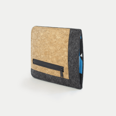Matkapuhelinkotelo korttitasolla Xiaomi 12T:lle | antrasiitti - muodot | Malli "ZIP"