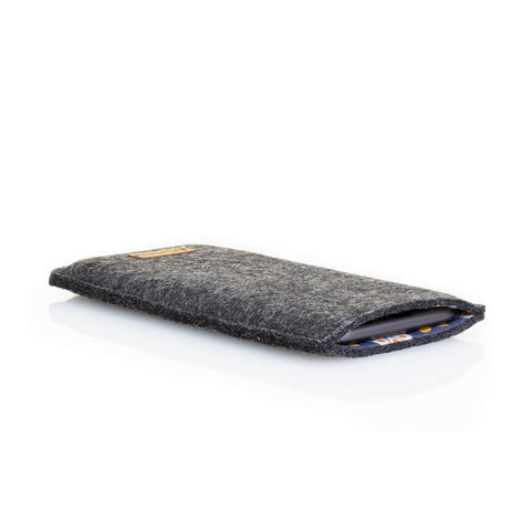 Matkapuhelinkotelo korttitasolla Xiaomi 11T Prolle | antrasiitti - kukinta | Malli "ZIP"