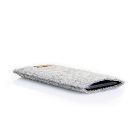 Matkapuhelinkotelo korttitasolla Xiaomi 12T:lle | vaaleanharmaa - raidat | Malli "ZIP"