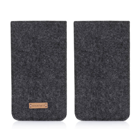 Matkapuhelinkotelo korttitasolla Xiaomi 12T:lle | antrasiitti - muodot | Malli "ZIP"
