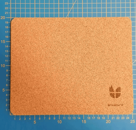 Huovasta ja korkista valmistettu hiirimatto | 20x25 cm | antrasiitti