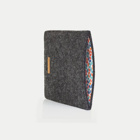 Kotelo PocketBook InkPad 3:lle | valmistettu huovasta ja luomupuuvillasta | antrasiitti - värikäs | Malli "LET"