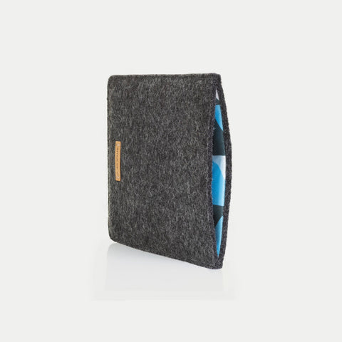 Kotelo PocketBook InkPad 3:lle | valmistettu huovasta ja luomupuuvillasta | antrasiitti - muodot | Malli "LET"