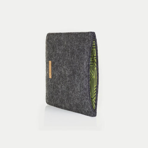Kotelo PocketBook InkPad Litelle | valmistettu huovasta ja luomupuuvillasta | antrasiitti - raidat | Malli "LET"