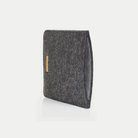 Kotelo PocketBook InkPad Colorille | valmistettu huovasta ja luomupuuvillasta | antrasiitti - raidat | Malli "LET"