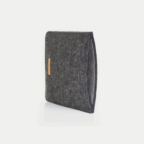 Kotelo Kindle Oasis 10:lle | valmistettu huovasta ja luomupuuvillasta | antrasiitti - raidat | Malli "LET"