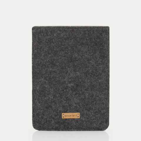 Kotelo Kindle Paperwhitelle 6,8 tuumaa | valmistettu huovasta ja luomupuuvillasta | antrasiitti - kukinta | Malli "LET"