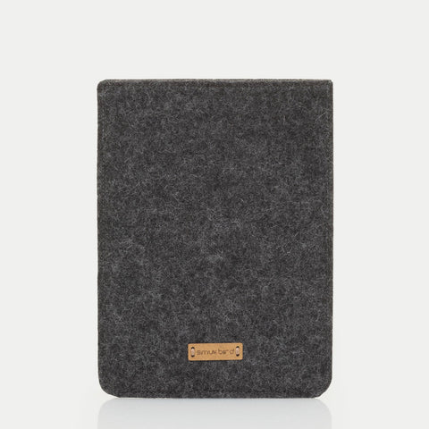 Kotelo PocketBook Colorille | valmistettu huovasta ja luomupuuvillasta | antrasiitti - värikäs | Malli "LET"